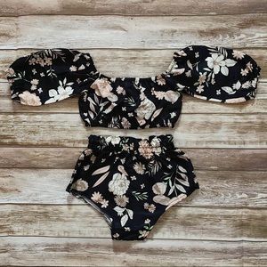 Baby Girl two piece floral set